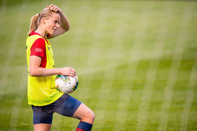 200920 Julie Blakstad of the Norwegian womens national football team during a training session on September 20, 2020 in Oslo Photo Marius Simensen BILDBYRAN Cop 238 bbeng dam em kval em kvalifisering Women em kvalik football fotball fotboll norge norway soccer training training träning uefa euro qualifier, Copyright: MARIUSxSIMENSEN BB200920BB283