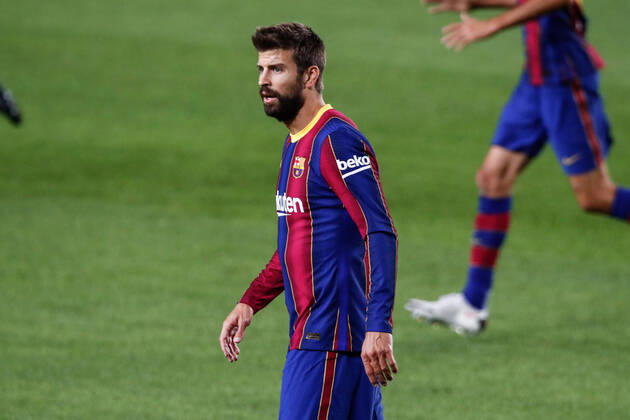 October 4, 2020, Barcelona, BARCELONA, SPAIN: 03 Gerard Pique of FC Barcelona, Barca during La Liga match between FC Barcelona and Sevilla FC at Camp Nou Stadium on October 04, 2020 in Barcelona, Spain. Barcelona SPAIN - ZUMAa181 20201004_zaa_a181_536 Copyright: xXavixBonillax