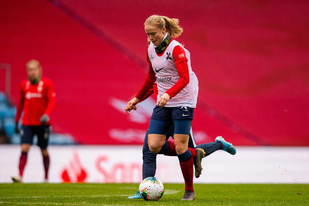 201021 Julie Blakstad of the Norwegian women nationals national football team during a training session on October 21, 2020 in Oslo Photo Vegard Wivestad Grott BILDBYRAN kod VG VG0060 bbeng fotboll football fotball soccer uefa euro qualifier em qualification women em kvalik em kval norway norway dam training training training, Copyright: VEGARDxWIVESTADxGRoTT BB201021VG003