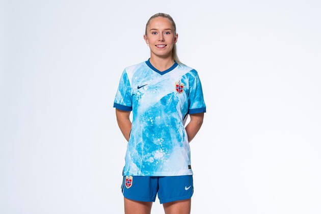 201022 Thea Bjelde of the Norwegian womens national football team poses for a portrait on October 22, 2020 in Oslo Photo Vegard Wivestad Grott BILDBYRAN kod VG VG0061 bbeng fotball fotboll football norge norway a kvinnor portrett porträtt portraits dam,  Copyright: VEGARDxWIVESTADxGRoTT BB201022VG002