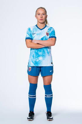 201022 Thea Bjelde of the Norwegian womens national football team poses for a portrait on October 22, 2020 in Oslo Photo Vegard Wivestad Grott BILDBYRAN kod VG VG0061 bbeng fotball fotboll football norge norway a kvinnor portrett porträtt portraits dam,  Copyright: VEGARDxWIVESTADxGRoTT BB201022VG004