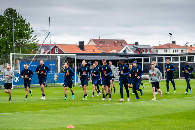 210525 Players of Sweden during a training session with the Swedish national football team on May 25, 2021 in Bastad Photo Ludvig Thunman BILDBYRAN kod LT LT0166 fotboll football soccer fotball landskamp träning practice training sverige sweden sverige a bbeng,  Copyright: LUDVIGxTHUNMAN BB210525LT025