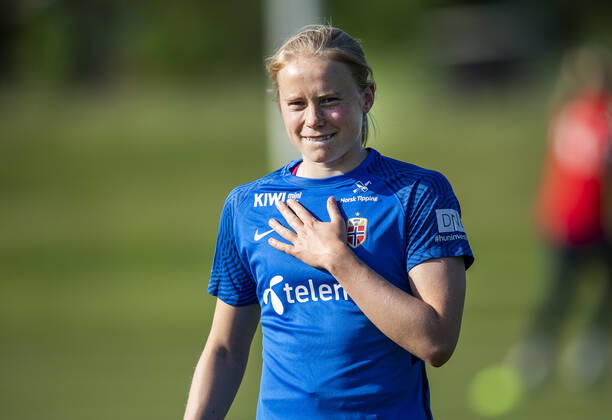 210607 Julie Blakstad of the Norwegian womens national football team during a training session on June 7, 2021 in Borgholm Photo Suvad Mrkonjic BILDBYRAN COP 170 SM0074 fotboll football soccer fotball träning practice training norge norway dam bbeng, Copyright: SUVADxMRKONJIC BB210607SM042