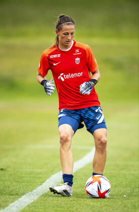 210609 Goalkeeper Cecilie Haustaker Fiskerstrand of the Norwegian womens national football team during a training session on June 9, 2021 in Borgholm Photo Suvad Mrkonjic BILDBYRAN COP 170 SM0077 fotboll football soccer fotball träning practice training norge norway dam bbeng,  Copyright: SUVADxMRKONJIC BB210609SM025
