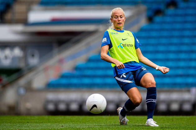 210915 Guro Bergsvand of the Norwegian women s national football team during a training session on September 15, 2021 in Oslo Photo Vegard Wivestad Grott BILDBYRAN kod VG VG0167 fotboll football soccer fotball vm kval kval fifa women s world cup qualifier qualifier träning practice training training norge norway dam bbeng,  Copyright: VEGARDxWIVESTADxGRoTT BB210915VG019