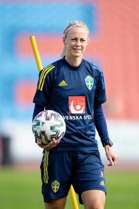 210919 Amanda Ilestedt of Sweden during a training session on September 19, 2021 in Gothenburg Photo Michael Erichsen BILDBYRAN COP 89 MI0185 bbeng football fotball fotboll soccer sweden training women s world cup qualifier, Copyright: MICHAELxERICHSEN BB210919MI016