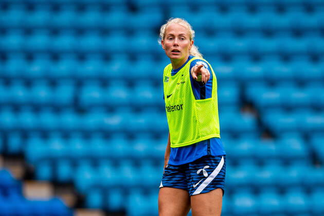 210919 Guro Bergsvand of the Norwegian women s national football team during a training session on September 19, 2021 in Oslo Photo Vegard Wivestad Grott BILDBYRAN kod VG VG0169 fotboll football soccer fotball vm kval kval fifa women s world cup qualifier qualifier träning practice training training norge norway dam bbeng,  Copyright: VEGARDxWIVESTADxGRoTT BB210919VG007