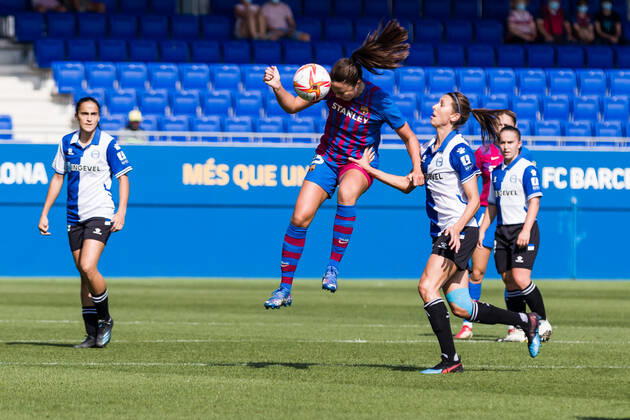 October 2, 2021, Sant Joan Despi, Barcelona, Spain: Ingrid Engen of FC Barcelona, Barca Femeni in action during the Liga Iberdrola match between FC Barcelona Femeni and Deportivo Alaves Femenino at Johan Cruyff Stadium on October 02, 2021 in Sant Joan Despi, Barcelona, Spain. Sant Joan Despi Spain - ZUMAa181 20211002_zaa_a181_001 Copyright: xJavierxBorregox