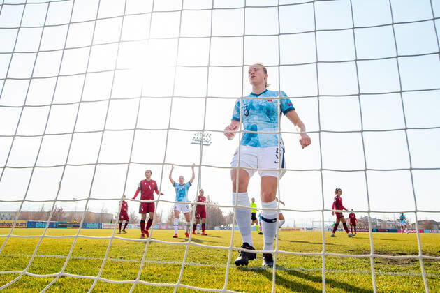 211201 Julie Blakstad of Norway during the FIFA Womens World Cup Qualifier football match between Armenia and Norway on December 1, 2021 in Yerevan Photo Vegard Grott BILDBYRAN kod VG VG0209 bbeng fotball soccer football fotboll fifa world cup qualifiers vm qualification kvinnor vm kvalik landskamp dam norge norway armenia jerevan arena, Copyright: VEGARDxGRoTT BB211201VG040