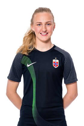 220407 Goalkeeper Sunniva Skoglund of the Norwegian womens national football team poses for a portrait on April 4, 2022 in Oslo Photo Vegard Grott BILDBYRAN kod VG VG0262 bbeng fotball fotboll football norge norway a kvinnor portrett porträtt portraits dam, Copyright: VEGARDxGRoTT BB220407VG190