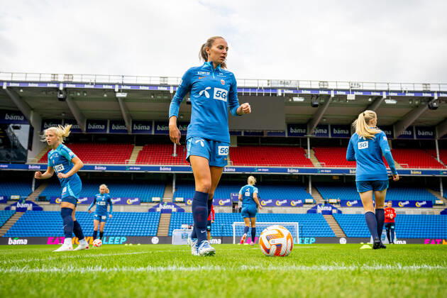 220830 Marit Bratberg Lund of the Norwegian womens national football team during a training session on August 30, 2022 in Oslo Photo Vegard Grott BILDBYRAN code VG VG0342 bbeng fotbol football soccer fotball world cup qualifier fifa womens world cup qualifier qualifier training practice training training norge Norwegian lady,  Copyright: VEGARDxGRoTT BB220830VG120