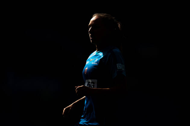 220830 Marit Bratberg Lund of the Norwegian womens national football team during a training session on August 30, 2022 in Oslo Photo Vegard Grott BILDBYRAN code VG VG0342 bbeng fotbol football soccer fotball world cup qualifier fifa womens world cup qualifier qualifier training practice training training norge Norwegian lady,  Copyright: VEGARDxGRoTT BB220830VG129