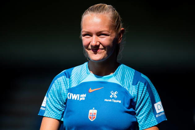 220901 Frida Maanum of the Norwegian womens national football team during a training session on September 1, 2022 in Leuven Photo Vegard Grot BILDBYRAN code VG VG0346 bbeng fotbol football soccer fotball vm kval kval fifa womens world cup qualifier qualifier training practice training training norge norway brussels belgium belgium dam, Copyright: VEGARDxGRoTT BB220901VG011