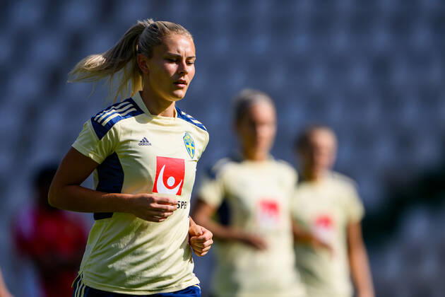 221006 Amanda Nilden of the Swedish womens national football team at a training session on October 6, 2022 in Cordoba Photo Ludvig Thunman BILDBYRAN code LT LT0421 football football soccer fotball training practice training sweden sweden lady bbeng,  Copyright: LUDVIGxTHUNMAN BB221006LT039