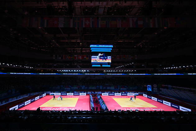 General view, OCTOBER 7, 2022 - Judo : World Judo Championships Tashkent 2022 Men s -66kg Semi-Final at Humo Arena in Tashkent, Uzbekistan. Noxthirdxpartyxsales  (200604078)