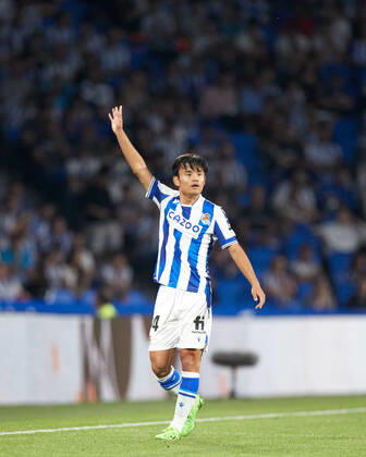 October 9, 2022, SAN SEBASTIAN, GUIPUZCOA, SPAIN: Takefusa Kubo of Real Sociedad reacts during the La Liga Santander football match between Real Sociedad and Villarreal CF at Reale Arena on October 9, 2022, in San Sebastian, Spain. SAN SEBASTIAN SPAIN - ZUMAa181 20221009_zaa_a181_089 Copyright: xRicardoxLarreinax