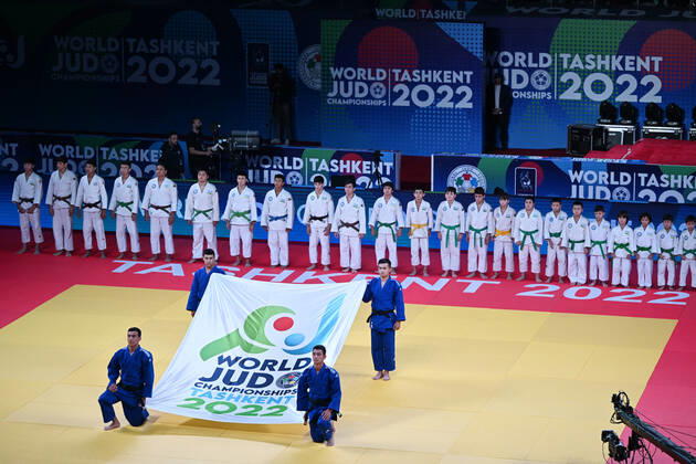 General view, OCTOBER 8, 2022 - Judo : World Judo Championships Tashkent 2022 opening ceremony at Humo Arena in Tashkent, Uzbekistan. Noxthirdxpartyxsales  (200798475)
