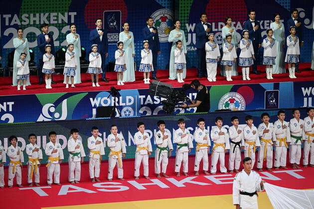 General view, OCTOBER 8, 2022 - Judo : World Judo Championships Tashkent 2022 opening ceremony at Humo Arena in Tashkent, Uzbekistan. Noxthirdxpartyxsales  (200798503)