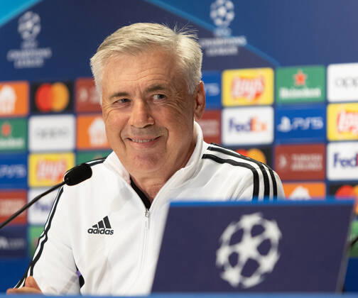 Real Madrid Training Session And press conference, PK, Pressekonferenz Trener Carlo Ancelotti (Real) during the training session and press conference of Real Madrid in Warsaw, Poland, on October 10, 2022. Warsaw Poland Copyright: xFotoxOlimpikx originalFilename:jastrzebowski-realmadr221010_npfwp