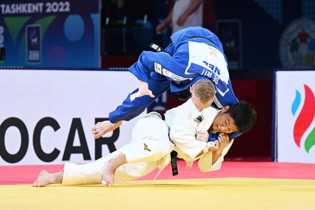Goki Tajima (JPN), OCTOBER 13, 2022 - Judo : World Judo Championships Tashkent 2022 Team quarterfinal match at Humo Arena in Tashkent, Uzbekistan. Noxthirdxpartyxsales (201100458)