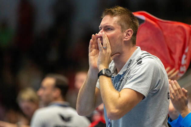 Carsten Lichtlein MT Melsungen, goalkeeper coach GER, ASV Hamm Westfalen vs MT Melsungen, handball, 1 Bundesliga, 9 Spieltag, Spielzeit 2022 2023, 27 10 2022 GER, ASV Hamm Westfalen vs MT Melsungen, handball, 1 Bundesliga, 9 Spieltag, Spielzeit 2022 2023, 27 10 2022 Hamm Copyright: xEibner-Pressefotox xJanxStrohdiex EP_JSK