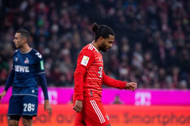 Serge Gnabry FC Bayern Muenchen, 07 aergert sich, GER, FC Bayern Muenchen vs 1 FC Koeln, 1 Fussball Bundesliga, 17 Spieltag, Spielzeit 2022 2023, 24 01 2023 DFB DFL regulations prohibit any use of photographs as image sequences and or quasi video GER, FC Bayern Muenchen vs 1 FC Koeln, 1 Fussball Bundesliga, 17 Spieltag, Spielzeit 2022 2023, 24 01 2023 Muenchen Copyright: xEibner-Pressefoto Memmlerx EP_MMR