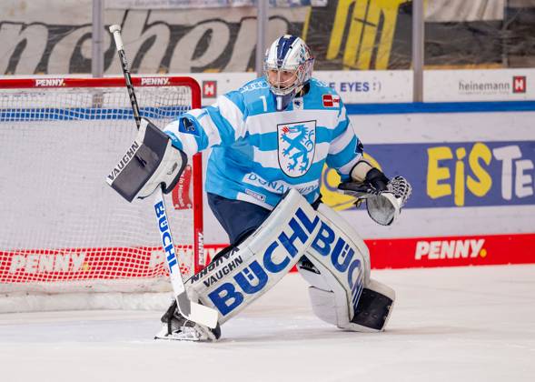 Jonas Stettmer goalie, ERC Ingolstadt Panther, 1 at warmup EHC Red Bull Muenchen vs ERC Ingolstadt, ice hockey, DEL, playoffs, final game 5, season 2022 2023, 23 04 2023 EHC Red Bull Muenchen vs ERC Ingolstadt, ice hockey, DEL, playoffs, final game 5, season 2022 2023, 23 04 2023 Muenchen Copyright: xEibner-Pressefoto HeikexFeinerx EP_HFR