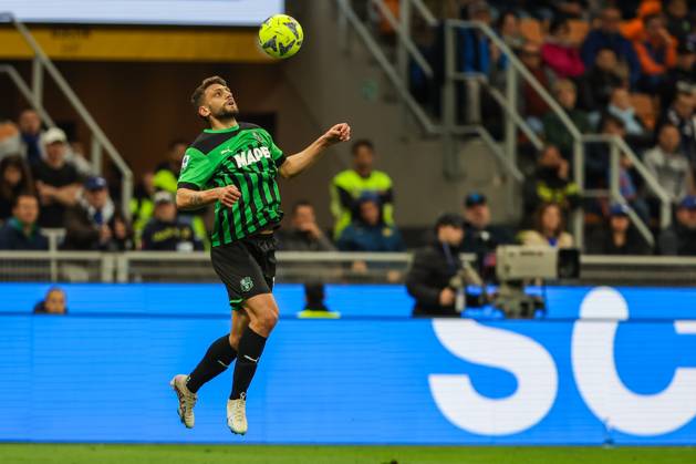 Domenico Berardi of US Sassuolo in action during Serie A 2022 23 football match between FC Internazionale and US Sassuolo at Giuseppe Meazza Stadium, Milan, Italy on May 13, 2023 - Milan Stadio Giuseppe Meazza Milan Italy Copyright: xEPhotopressx SP24-650-057