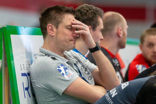 Carsten Lichtlein MT Melsungen, goalkeeper coach GER, GWD Minden vs MT Melsungen, handball, 1 Bundesliga, 30 Spieltag, Spielzeit 2022 2023, 14 05 2023 GER, GWD Minden vs MT Melsungen, handball, 1 Bundesliga, 30 Spieltag, Spielzeit 2022 2023, 14 05 2023 Luebbecke Copyright: xEibner-Pressefotox xJanxStrohdiekx EP_EER