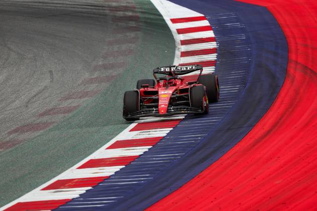 16 LECLERC Charles (mco), Scuderia Ferrari SF-23, action during the 2023 Formula 1 Rolex Grosser Preis von Osterreich, 2023 Austrian Grand Prix, 9th round of the 2023 Formula One World Championship, WM, Weltmeisterschaft from June 30 to July 2, 2023 on the Red Bull Ring, in Spielberg, Austria  Copyright: xFlorentxGooden DPPI IPAxSportx x xIPAxSportx 0 IPA_IPA38977894