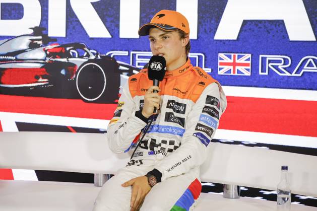 PIASTRI Oscar (aus), McLaren F1 Team MCL60, portrait press conference, PK, Pressekonferenz during the 2023 Formula 1 Aramco British Grand Prix, 10th round of the 2023 Formula One World Championship, WM, Weltmeisterschaft from July 7 to 9, 2023 on the Silverstone Circuit, in Silverstone, United Kingdom Copyright: xXavixBonilla DPPI IPAxSportx xipx xIPAxSportx 0 IPA_IPA39120694
