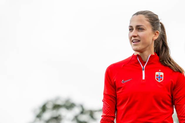 230719 Emma Stolen Godo of the Norwegian women?s national soccer team during a training session ahead of the FIFA Women s World Cup on July 19, 2023 in Auckland Photo Vegard Grott BILDBYRAN code VG VG0484 bbeng fotball fotboll norge norway a kvinner dam fotbolls vm fotball vm kvinner världsmästerskap vm fifa womens world cup träning practice training day 1 Copyright: VEGARDxGRoTT BB230719VG043