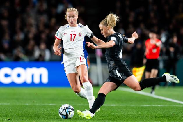 230720 Julie Blakstad of Norway during the FIFA Women s World Cup football match between New Zealand and Norway on July 20, 2023 in Auckland Photo Vegard Grott BILDBYRAN code VG VG0487 bbeng fotball fotboll fotboll norge norway a kvinnor dam fotbolls vm fotbolls vm kvinnor världsmästerskap verdensmesterskap vm fifa womens world cup day 1 nya zeeland new zealand Copyright: VEGARDxGRoTT BB230720VG019