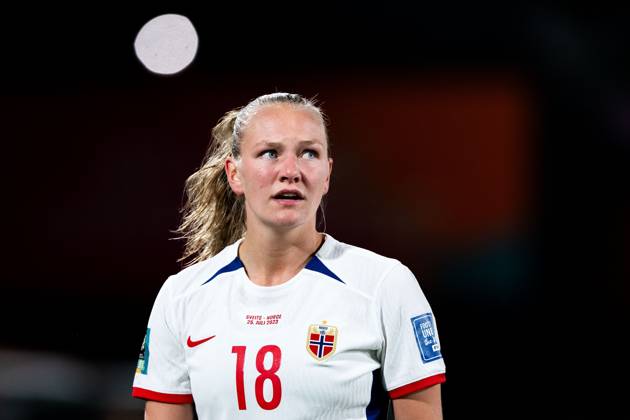 230725 Frida Maanum of Norway during the FIFA Women s World Cup football match between Switzerland and Norway on July 25, 2023 in Hamilton Photo Vegard Grott BILDBYRAN code VG VG0497 bbeng fotball fotboll fotboll a kvinner dam fotbolls vm fotboll vm kvinnor världsmästerskap verdensmesterskap vm fifa womens world cup day 6 switzerland schweiz sveits norge norway  Copyright: VEGARDxGRoTT BB230725VG072