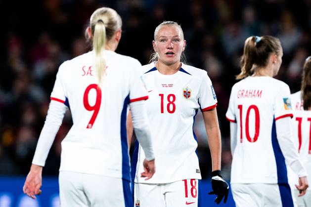 230725 Frida Maanum of Norway during the FIFA Women s World Cup football match between Switzerland and Norway on July 25, 2023 in Hamilton Photo Vegard Grott BILDBYRAN code VG VG0497 bbeng fotball fotboll fotboll a kvinner dam fotbolls vm fotboll vm kvinnor världsmästerskap verdensmesterskap vm fifa womens world cup day 6 switzerland schweiz sveits norge norway  Copyright: VEGARDxGRoTT BB230725VG096