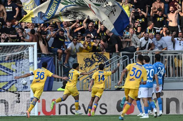 Mg Genova 19 08 2023 - campionato di calcio serie A Genoa-Fiorentina foto Matteo Gribaudi Image nella foto: esultanza gol Abdoulrahmane Harroui