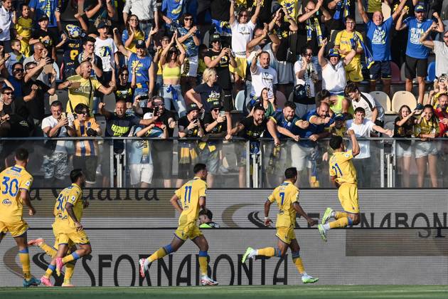 Mg Genova 19 08 2023 - campionato di calcio serie A Genoa-Fiorentina foto Matteo Gribaudi Image nella foto: esultanza gol Abdoulrahmane Harroui