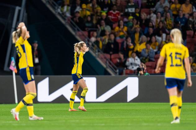 230819Nathalie Björn of Sweden celebrates after the FIFA Women s World Cup bronze medal match between Sweden and Australia on August 19, 2023 in Brisbane Photo Mathias Bergeld BILDBYRAN code MB MB0705 football soccer fotballs voetbals vm verdensmästerskap vm fifa womens world cup bronsmatch bronze medal game sverige a sweden australien australia 31 dam bbeng fotball vm verdensmesterskap kvinnor women women sverige jubel Copyright: MATHIASxBERGELD BB230819MB299