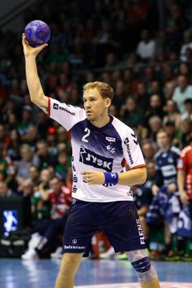 Simon Pytlick SG Flensburg Handewitt,2 Handball Bundesliga season 2023 2024 SC Magdeburg vs SG Flensburg Handewitt in the GETEC Arena in Magdeburg single image,action,handball,Germany,03 09 2023