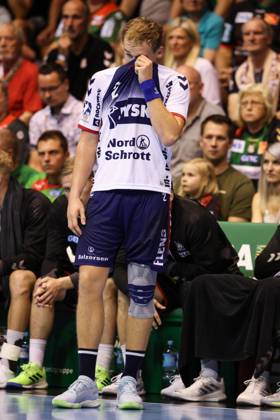 Simon Pytlick SG Flensburg Handewitt,2 Handball Bundesliga Season 2023 2024 SC Magdeburg vs SG Flensburg Handewitt in the GETEC Arena in Magdeburg Freisteller,Action,Handball,Germany,03 09 2023