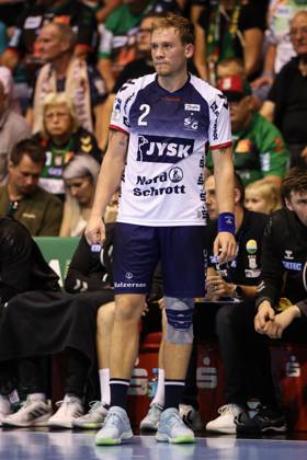 Simon Pytlick SG Flensburg Handewitt,2 Handball Bundesliga Season 2023 2024 SC Magdeburg vs SG Flensburg Handewitt in the GETEC Arena in Magdeburg Freisteller,Action,Handball,Germany,03 09 2023