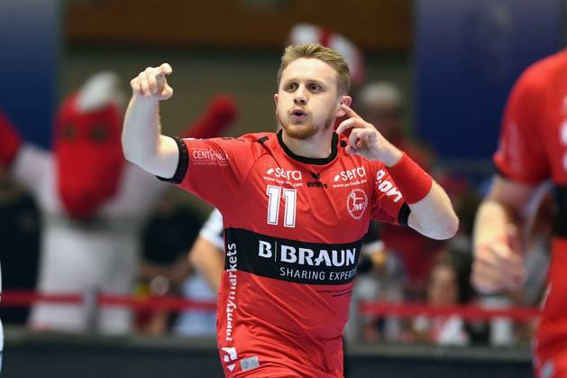 Cheers for Dimitri Ignatow MT Melsungen 11 , GER, MT Melsungen Handball Sport Verein Hamburg, Handball, 1 Bundesliga Maenner 3 Spieltag, Saison 2023 2024, 07 09 2023 GER, MT Melsungen Handball Sport Verein Hamburg, Handball, 1 Bundesliga Maenner 3 Spieltag, Saison 2023 2024, 07 09 2023 Kassel Copyright: xEibner-Pressefotox-xRolandxSippelx EP_RSL