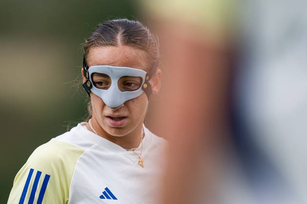 230925 Rosa Kafaji of the Swedish women s national football team during a training session on September 25, 2023 in Castel di Sangro Photo Mathias Bergeld BILDBYRAN code MB MB0729 fotboll football soccer fotball nations league träning practice training sverige sweden dam bbeng uefa women?s nation league  Copyright: MATHIASxBERGELD BB230925MB028