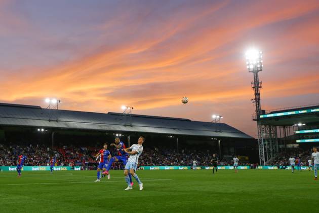 Crystal Palace gegen Nottingham Forest 07. Oktober 2023, London Premier League Fußball Crystal Palace gegen Nottingham Forest Ein allgemeiner Blick auf den Abendhimmel im Selhurst Park Foto Jacques Feeney Abseits London UK  Copyright: xJacquesxFeeneyx xOffsidexOffside