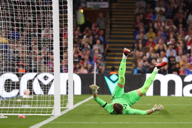 Crystal Palace gegen Nottingham Forest 07 Oktober 2023, London Premier League Fußball Crystal Palace gegen Nottingham Forest Crystal Palace Torwart Sam Johnstone Foto Jacques Feeney Abseits London UK  Copyright: xJacquesxFeeneyx xOffsidexOffside