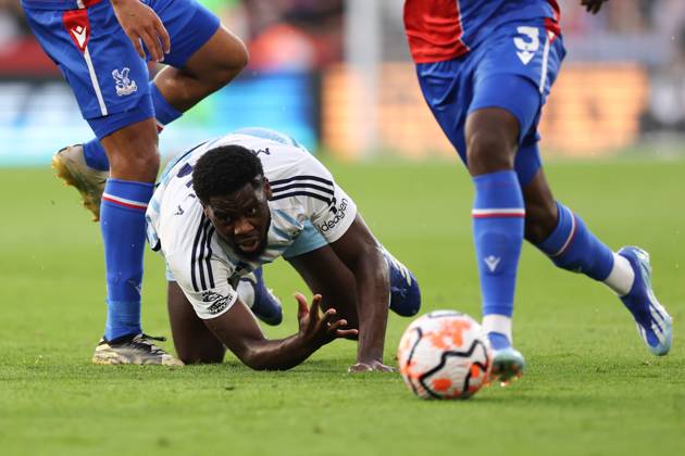 Crystal Palace gegen Nottingham Forest 07 Oktober 2023, London Premier League Fußball Crystal Palace gegen Nottingham Forest Orel Mangala von Nottingham Forest Foto Jacques Feeney Abseits London UK  Copyright: xJacquesxFeeneyx xOffsidexOffside