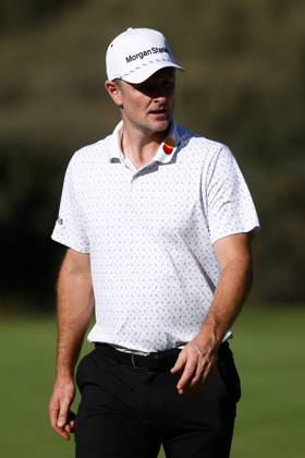 October 12, 2023, MADRID, MADRID, SPAIN: Justin Rose of England looks on during Acciona Open de Espana, Round 1, Golf tournament celebrated at Club de Campo on October 12, 2023, in Madrid, Spain. MADRID SPAIN - ZUMAa181 20231012_zaa_a181_071 Copyright: xOscarxJ.xBarrosox