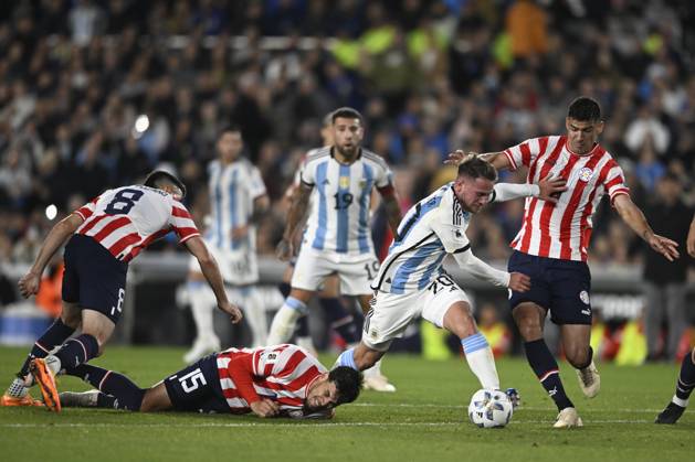 BUENOS AIRES, ARGENTINA - OCTOBER 12: Alexis Mac Allister of Argentina during the FIFA World Cup, WM, Weltmeisterschaft, Fussball 2026 Qualifier match between Argentina and Paraguay at Estadio Mas Monumental Antonio Vespucio Liberti on October 12, 2023 in Buenos Aires, Arg Argentina v Paraguay : FIFA World Cup 2026 Qualifier match Copyright: xDiegoxHalisz SFSIx
