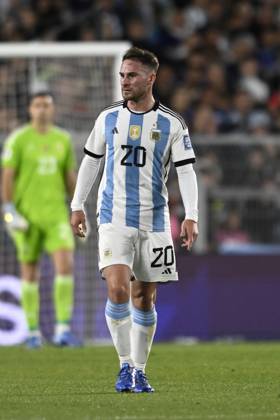 BUENOS AIRES, ARGENTINA - OCTOBER 12: Alexis Mac Allisterof Argentina during the FIFA World Cup, WM, Weltmeisterschaft, Fussball 2026 Qualifier match between Argentina and Paraguay at Estadio Mas Monumental Antonio Vespucio Liberti on October 12, 2023 in Buenos Aires, Arg Argentina v Paraguay : FIFA World Cup 2026 Qualifier match Copyright: xDiegoxHalisz SFSIx
