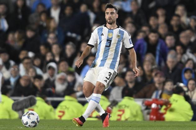 BUENOS AIRES, ARGENTINA - OCTOBER 12: Nicolas Tagliaficoof Argentina during the FIFA World Cup, WM, Weltmeisterschaft, Fussball 2026 Qualifier match between Argentina and Paraguay at Estadio Mas Monumental Antonio Vespucio Liberti on October 12, 2023 in Buenos Aires, Arg Argentina v Paraguay : FIFA World Cup 2026 Qualifier match Copyright: xDiegoxHalisz SFSIx